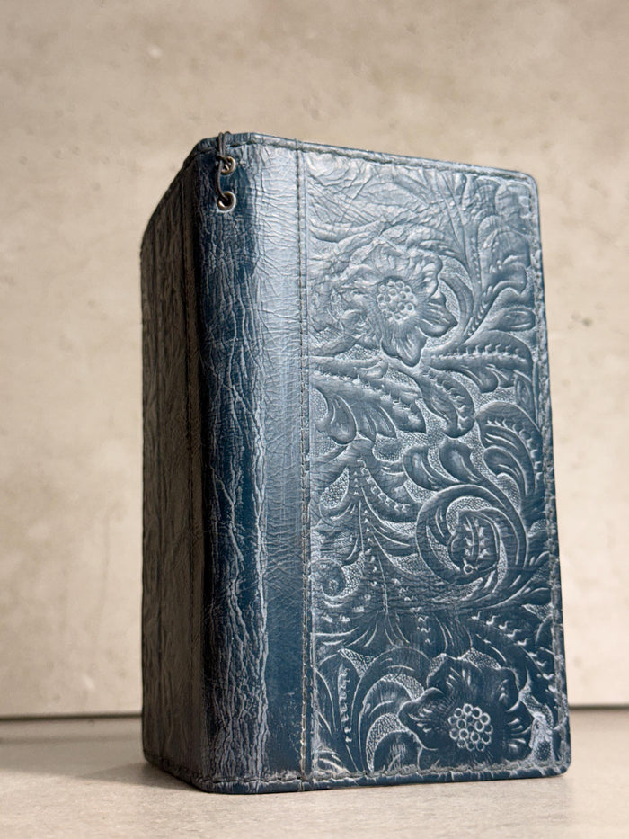 Genuine Leather Wallet Case for Galaxy: Vintage Book Style Cover