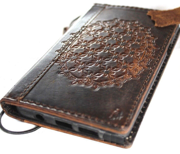Genuine Leather Wallet Case for Google Pixel: Vintage Book Art Cover