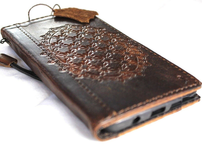 Genuine Leather Wallet Case for Google Pixel: Vintage Book Art Cover