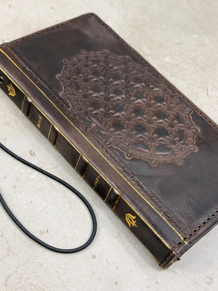 Genuine Leather Wallet Case for Google Pixel: Vintage Book Art Cover