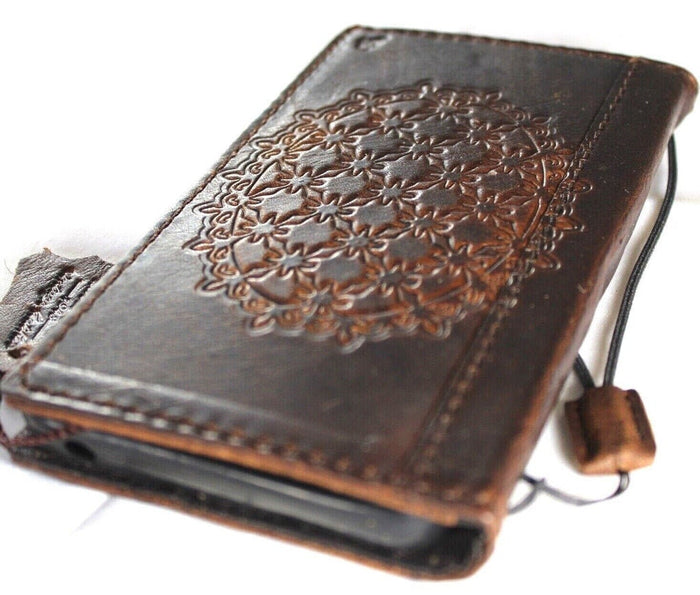 Genuine Leather Wallet Case for Google Pixel: Vintage Book Art Cover
