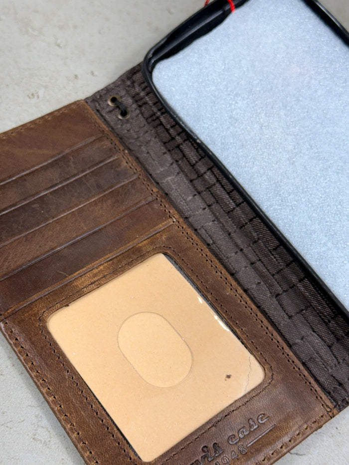 Genuine Leather Wallet Case for Google Pixel: Vintage Book Art Cover