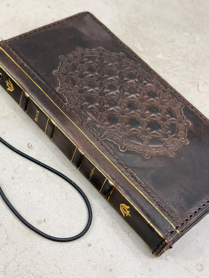 Genuine Leather Wallet Case for Google Pixel: Vintage Book Art Cover