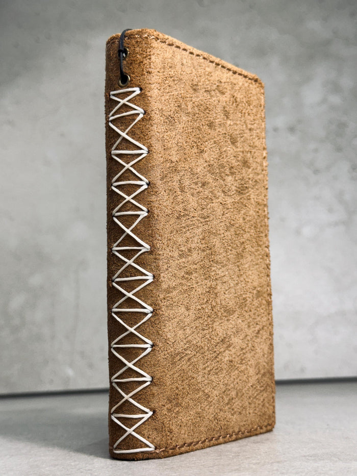 Genuine Leather Wallet Case: Vintage Book Style, Card Slots Motorola