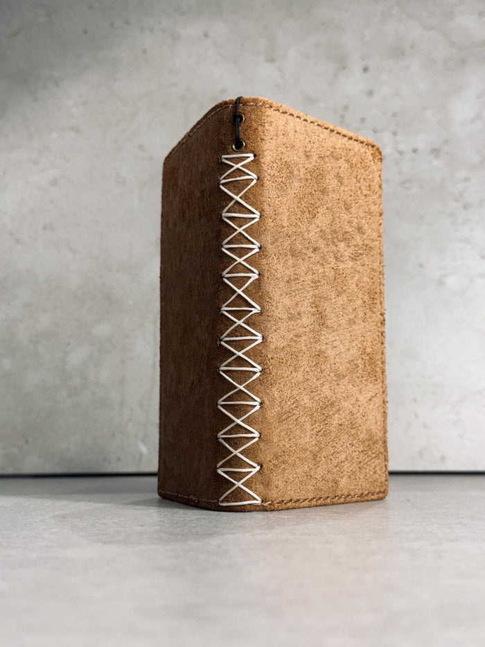 Genuine Leather Wallet Case: Vintage Book Style, Card Slots Motorola