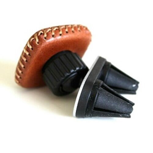 Genuine Natural Leather Magnetic Phone Car Mount Handmade Strong Car Davis Tan davidov art