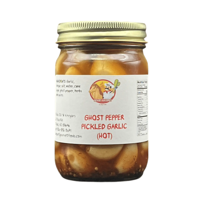 Ghost Pepper Pickled Garlic 12oz. - Tubac Gourmet Foods