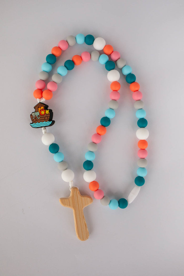 Girl Noah's Ark Baby Rosary