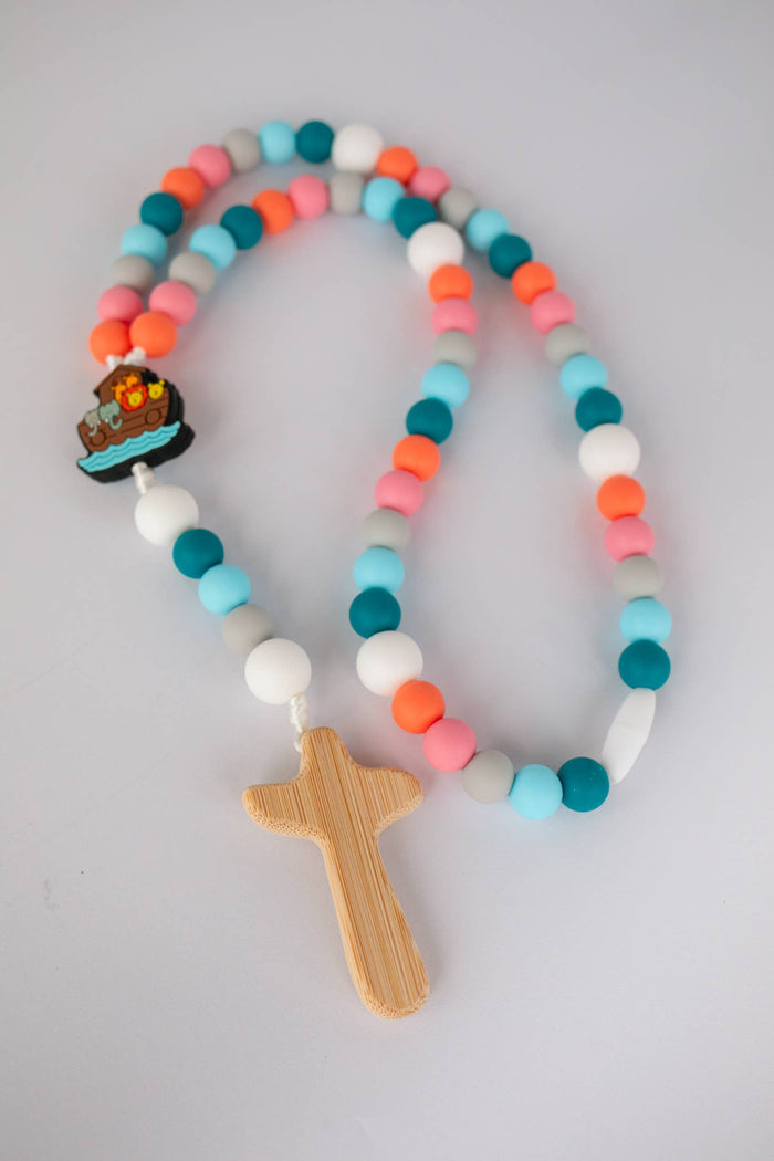 Girl Noah's Ark Baby Rosary