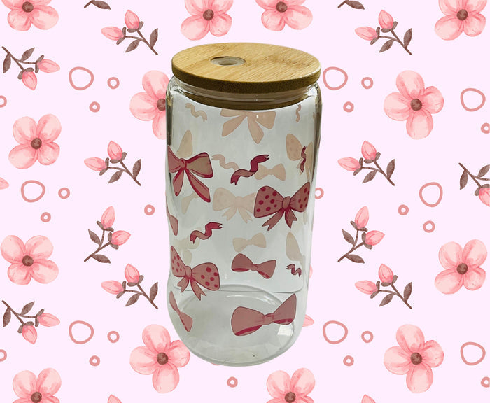 Glass Cup - Bow options