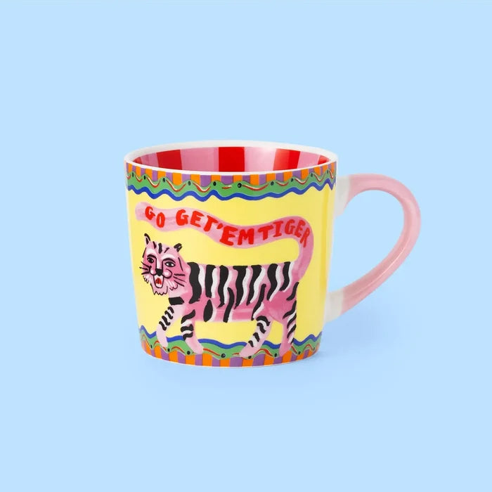 'Go Get 'Em Tiger' Stripe Mug