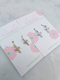 Gold/Silver Cross Earrings