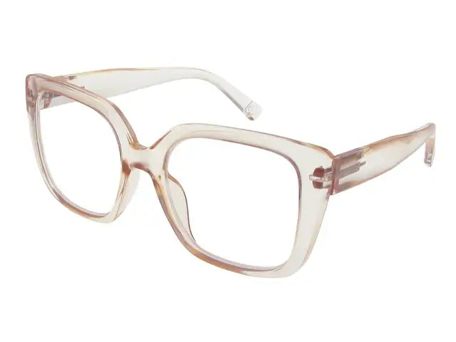 Goodlookers Reading Glasses - Diedre Transparent Pink