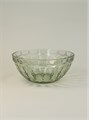 Green Pressed Glass Nibble Bowl