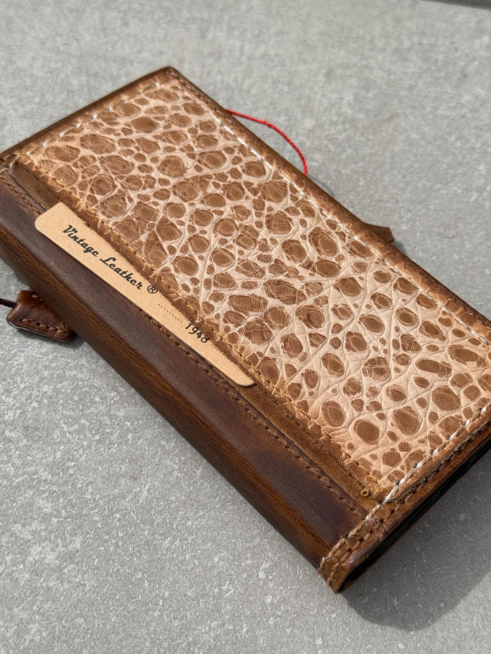 Hand Sewn Leather iPhone Wallet Case: Card Slots Cover