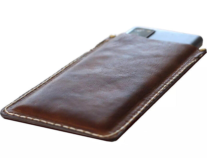 Hand Sewn Leather iPhone Wallet Case: Floral Tooled Design