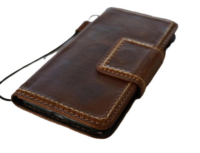 Hand Sewn Leather iPhone Wallet Case with Card Slots