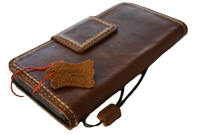 Hand Sewn Leather iPhone Wallet Case with Card Slots