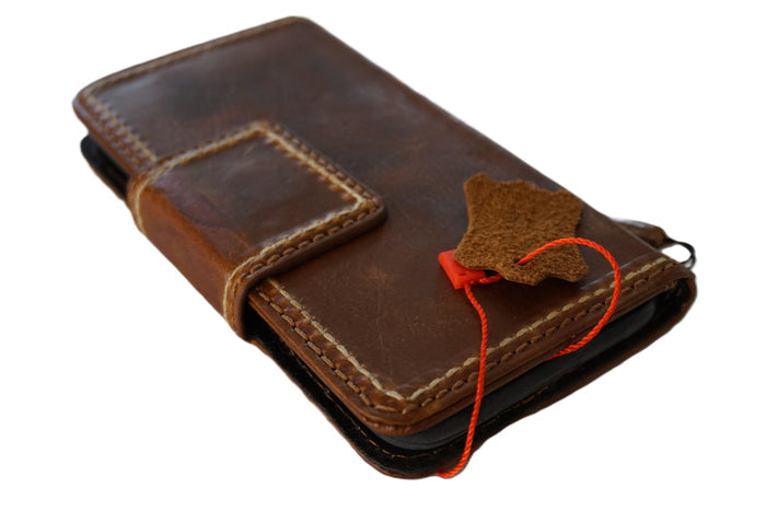 Hand Sewn Leather iPhone Wallet Case with Card Slots