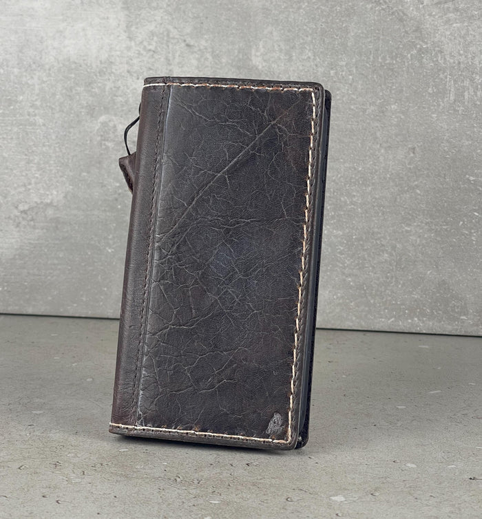 Hand Sewn Leather iPhone Wallet Case with Card Slots