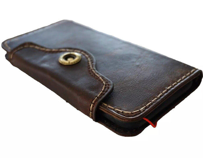 Hand Sewn Leather iPhone Wallet Case with Card Slots
