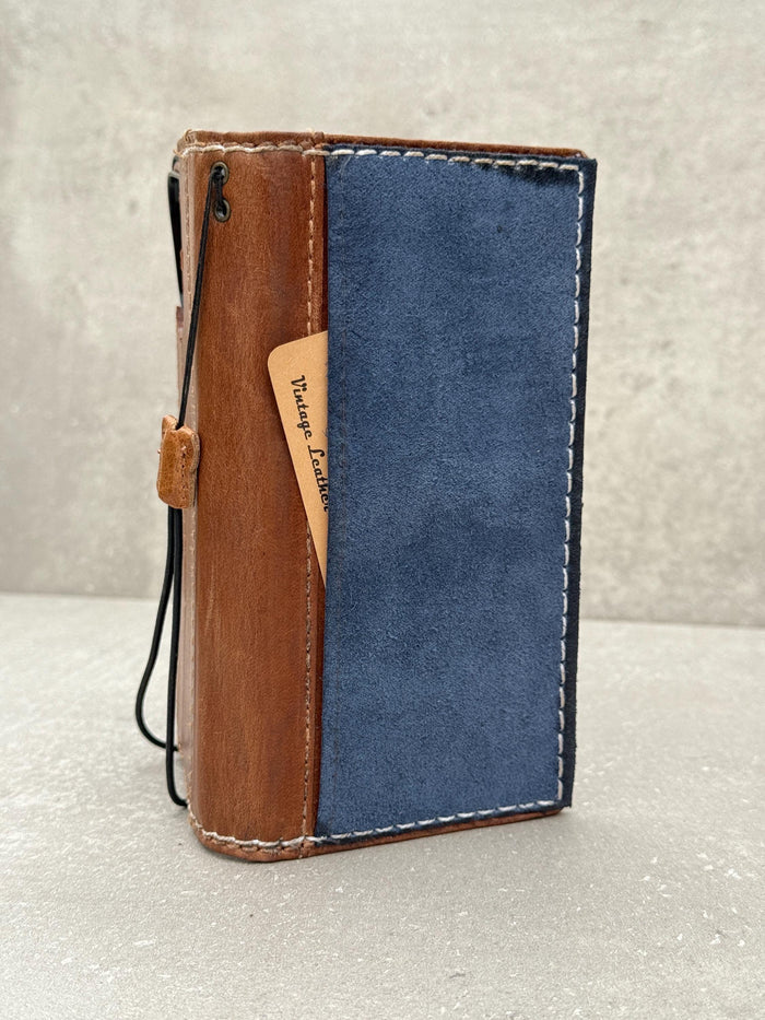 Hand Sewn Leather iPhone Wallet Case with Card Slots