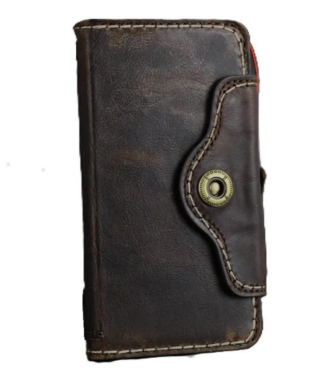 Hand Sewn Leather iPhone Wallet Case with Card Slots