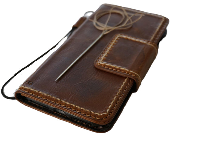 Hand Sewn Leather iPhone Wallet Case with Card Slots