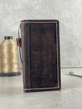 Hand Sewn Leather Wallet Case for Galaxy S22/S23/S24 Ultra