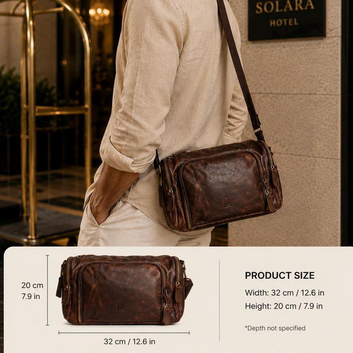 Handcrafted Brown Leather Laptop Bag, Unisex Work Satchel, Everyday Companion