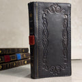 Handmade Black Leather Book Wallet Case for Samsung Galaxy S Series (Ultra FE)
