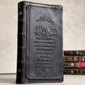 Handmade Black Leather Book Wallet Case for Samsung Galaxy S Series (Ultra FE)