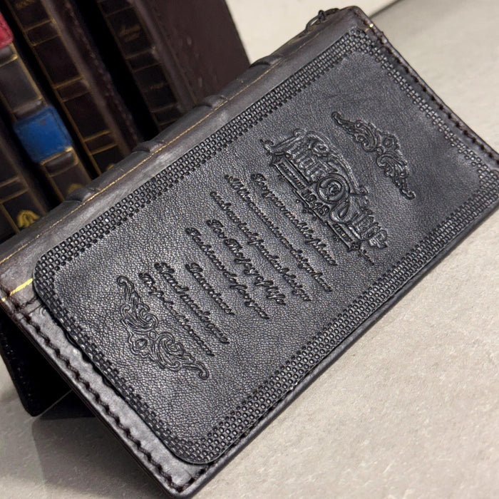 Handmade Black Leather Book Wallet Case for Samsung Galaxy S Series (Ultra FE)