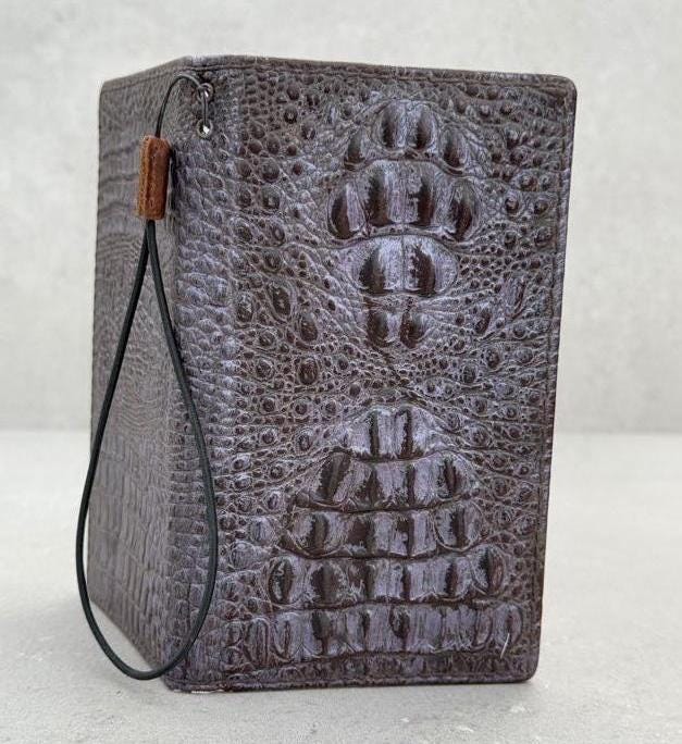 Handmade Genuine Leather iPhone Wallet Case: Removable Card Slots