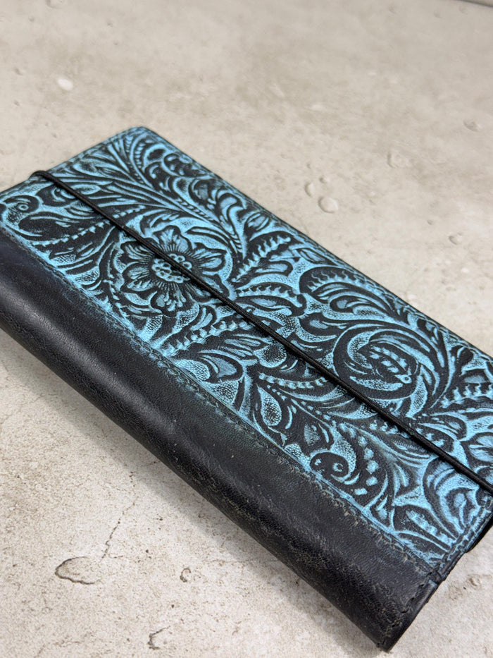 Handmade Genuine Leather iPhone Wallet Case: Removable Card Slots