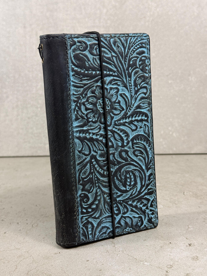 Handmade Genuine Leather iPhone Wallet Case: Removable Card Slots