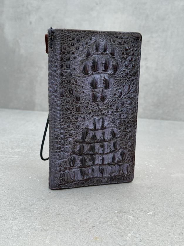 Handmade Genuine Leather iPhone Wallet Case: Removable Card Slots
