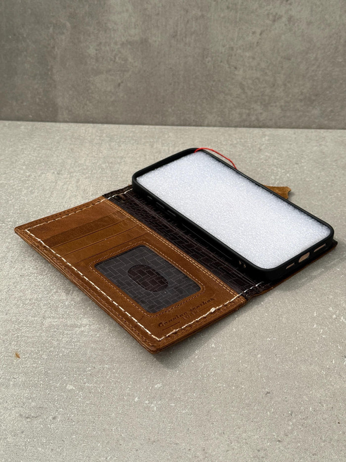Handmade Genuine Leather Wallet Case: Samsung Galaxy, Card Slots