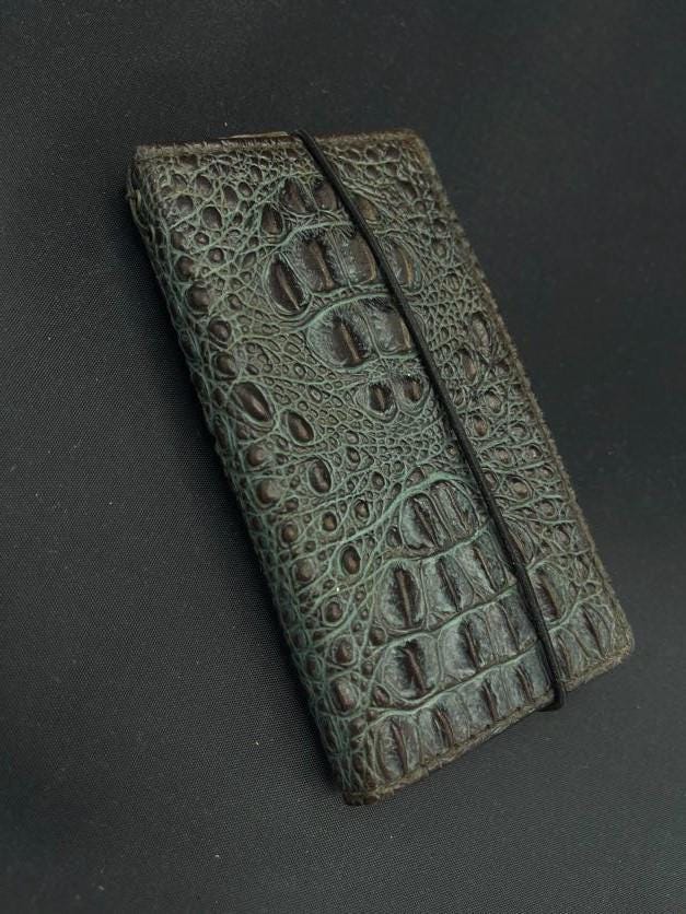 Handmade Green Leather Wallet Case for OnePlus 12 12R