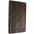 Handmade Leather Art Wallet Case for Galaxy: Book Bible Style Cover