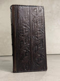 Handmade Leather Art Wallet Case for Galaxy: Book Bible Style Cover