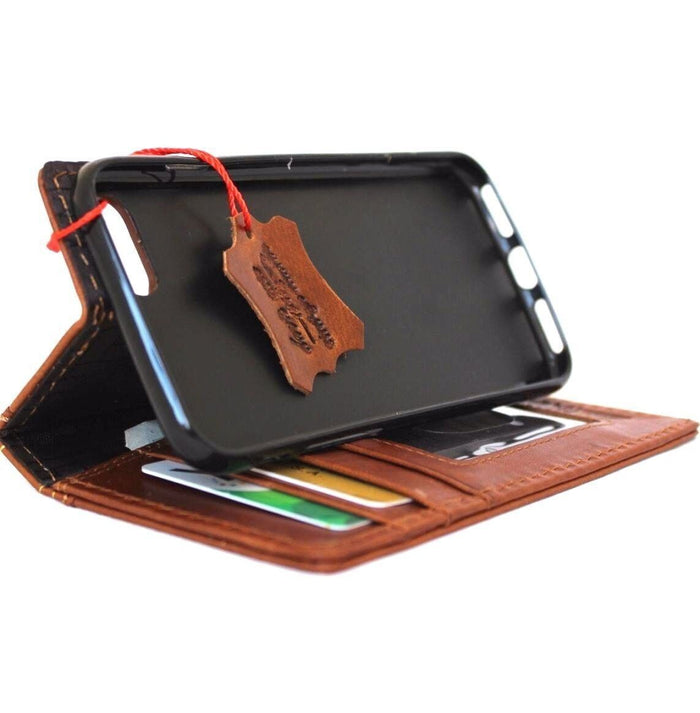 Handmade Leather Book iPhone Case: Vintage Style Cover