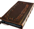 Handmade Leather Book Wallet Case for Galaxy S20 S21 S22 S23 S24 Ultra