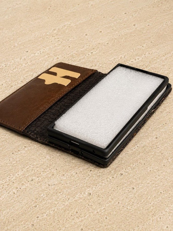 Handmade Leather Book Wallet Case for Galaxy Z Fold 8 8 ultra