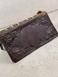 Handmade Leather Book Wallet Case for Galaxy Z Fold