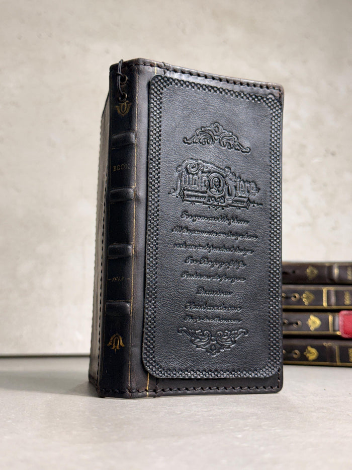 Handmade Leather Book Wallet Case for Galaxy Z Fold