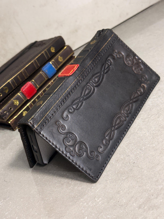 Handmade Leather Book Wallet Case for Galaxy Z Fold