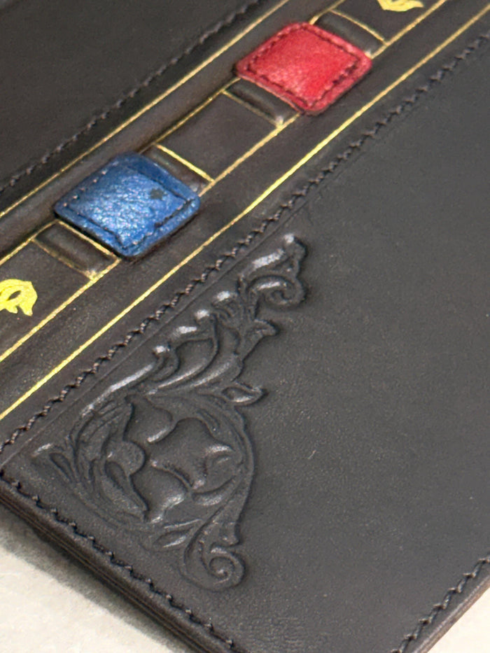 Handmade Leather Book Wallet Case for Galaxy Z Fold