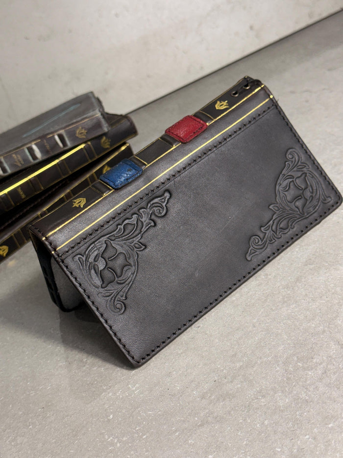 Handmade Leather Book Wallet Case for Galaxy Z Fold