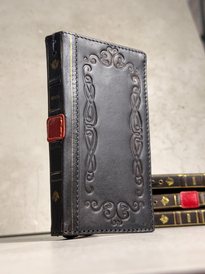 Handmade Leather Book Wallet Case for Galaxy Z Fold